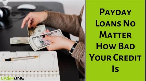 Payday Loan Bad Credit Lenders List